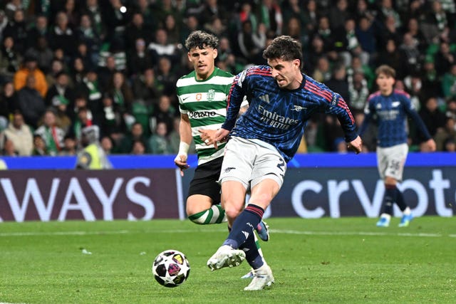 Kai Havertz scored late on against Sporting Lisbon 