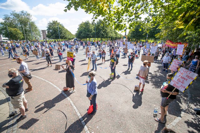 NHS national pay protest