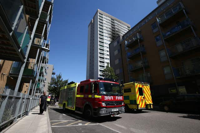 London high-rise fire