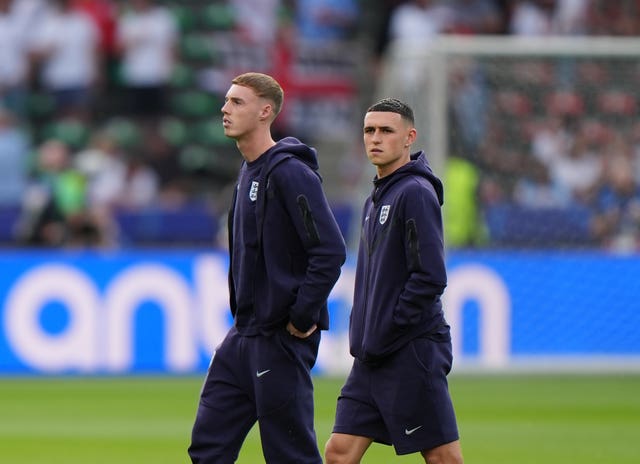 England’s Phil Foden and Cole Palmer