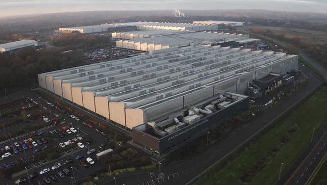 The JLR factory in Wolverhampton seen from above