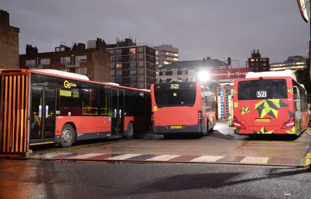 London bus drivers strike