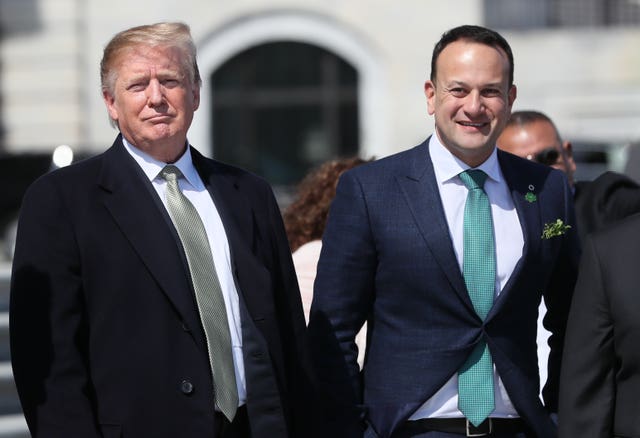 Taoiseach Leo Varadkar with US President Donald Trump