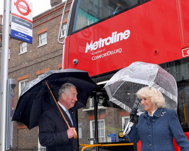 Royal visit to London Transport Museum