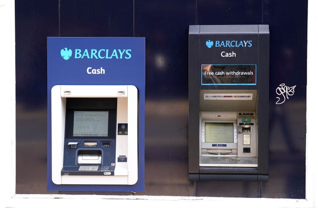 Barclays cash machines