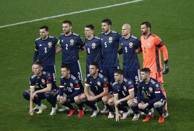 Scotland line up in Belgrade 