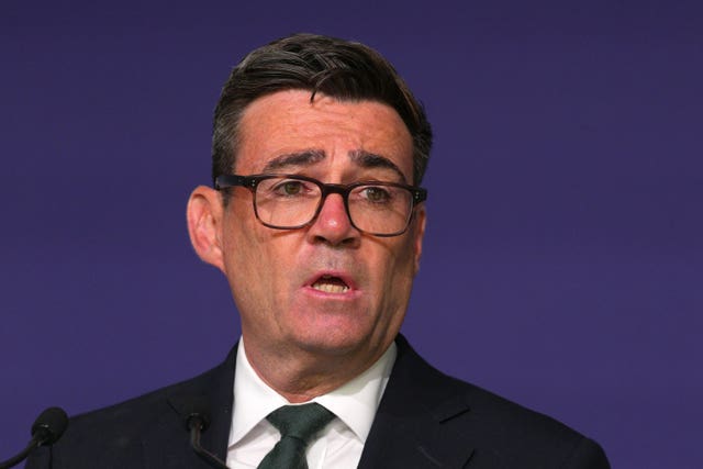 Prime Minister Andy Burnham speaking during the inaugural National Day for Victims and Survivors of Terrorism 