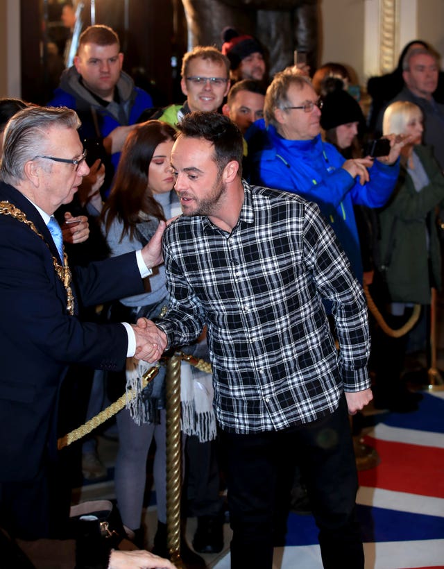 Ant McPartlin attending the Britain’s Got Talent Photocall at the Opera House, Church Street, Blackpool (Peter Byrne/PA)