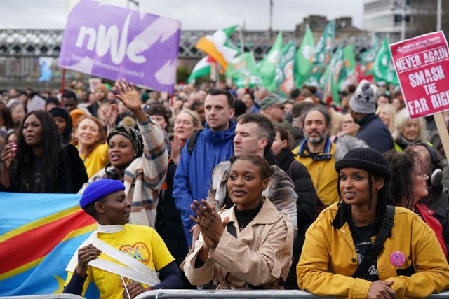 Anti-racism rally-Dublin