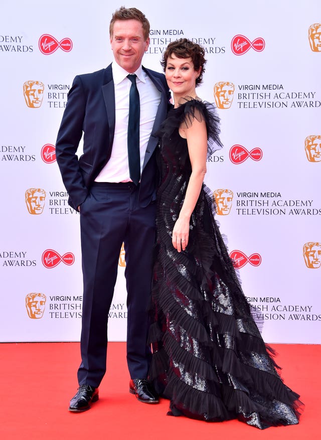 Damian Lewis and Helen McCrory attending an awards ceremony