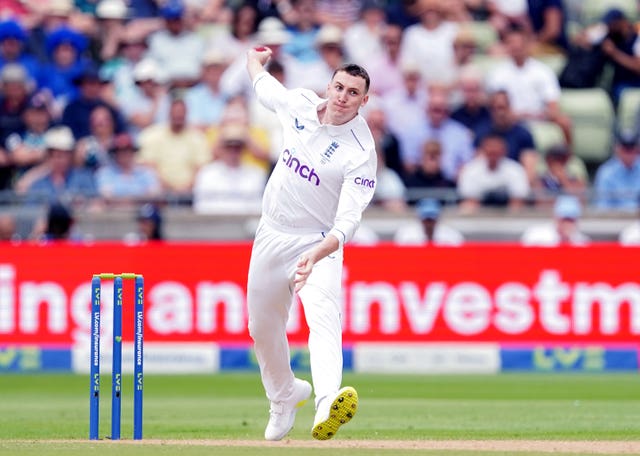 Harry Brook sent down three overs on Saturday (Mike Egerton/PA)