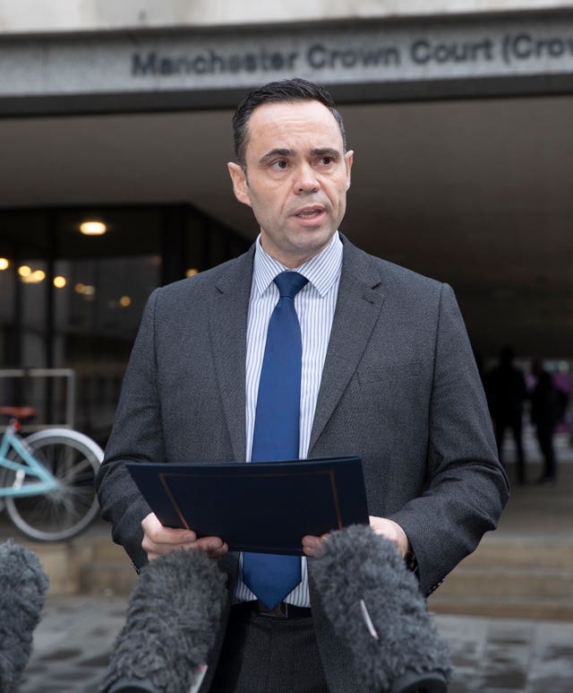 Detective Chief Inspector Richard Eales outside court after sentencing (Jason Roberts/PA)