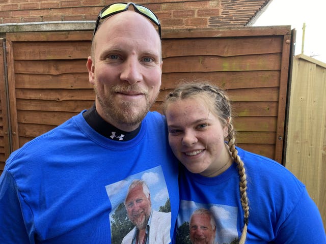 Bethany Branson with her father