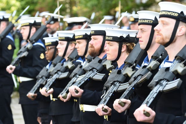 Members of the Royal Navy