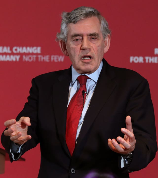 Gordon Brown comments