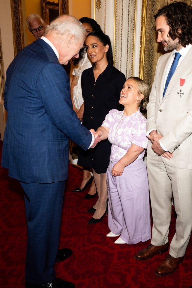 Ellie Simmonds meets the King