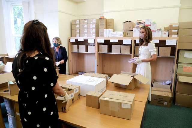 The Duchess of Cambridge visits Baby Basics UK And Baby Basics Sheffield