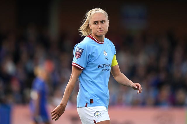 Former England captain Steph Houghton has not been included in Wiegman's squad (Tim Goode/PA).