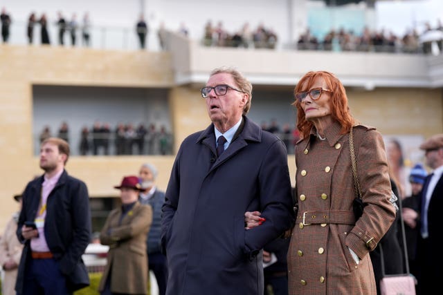 Harry and Sandra Redknapp at the Cheltenham Festival