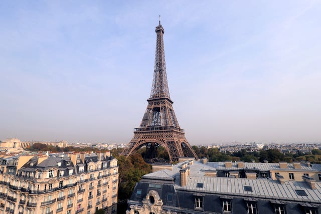 View of Paris (Adam Davy/PA)