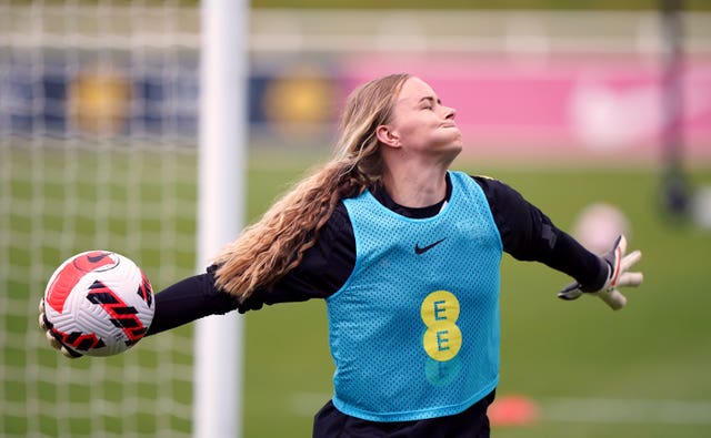 England goalkeeper Hannah Hampton will miss the match with Spain after testing positive for coronavirus.