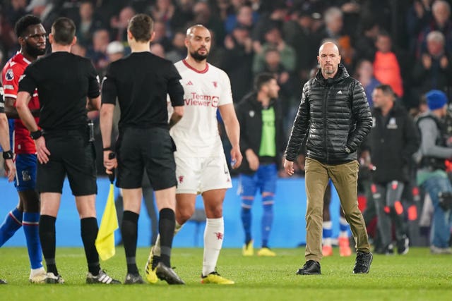 Erik ten Hag's side were humbled 4-0 at Crystal Palace on Monday