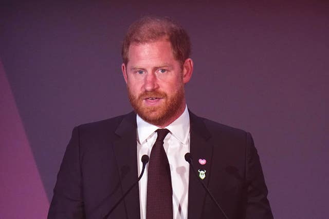 Harry speaking during the WellChild Awards 2026 earlier this month 