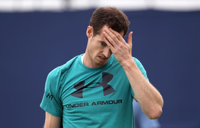 Andy Murray had a hit out at Queen's on Friday