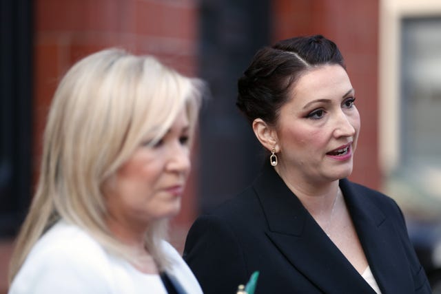 First Minister Michelle O’Neill (left) and deputy First Minister Emma Little-Pengelly