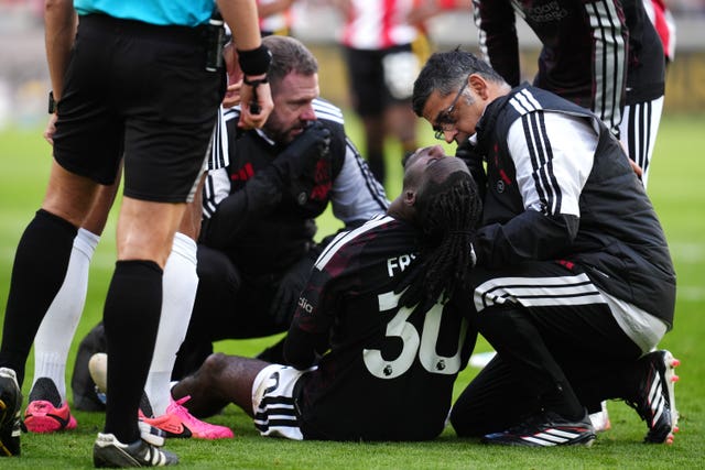 Jeremie Frimpong also suffered an injury against Brentford