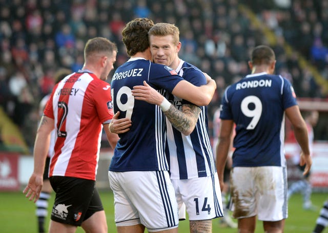 West Brom had a rare victory to celebrate at Exeter 