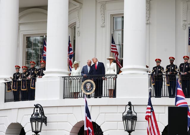 Royal couple and the Trumps