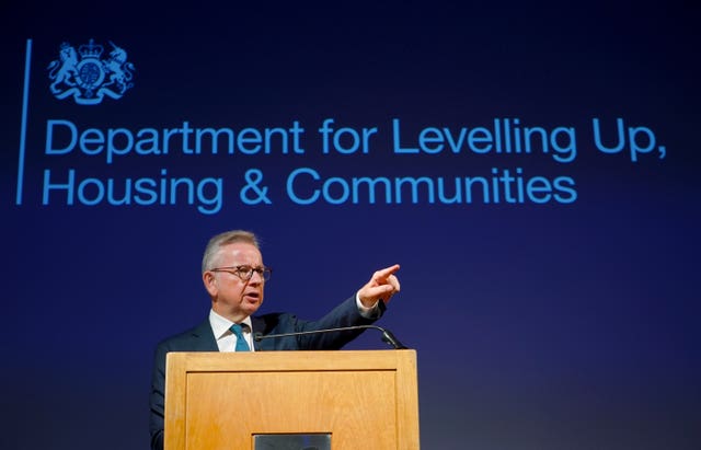 Housing Secretary Michael Gove has been urged to set out a clear timetable for when no-fault evictions will be banned (Yui Mok/PA)