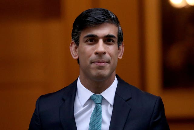 Chancellor Rishi Sunak (Yui Mok/PA)