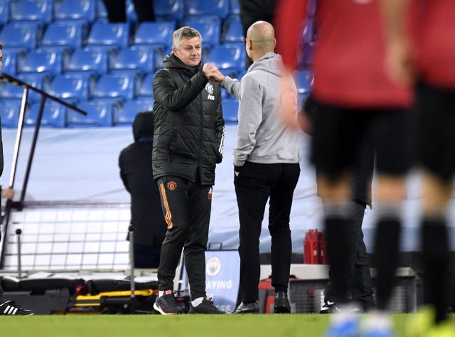 Ole Gunnar Solskjaer (left) got the better of Pep Guardiola and Manchester City last weekend