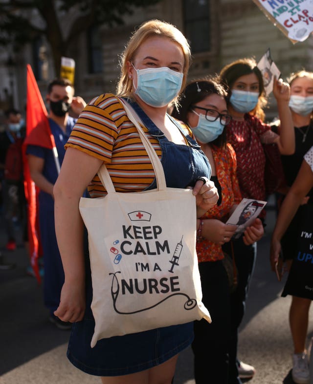 Nurses pay protest