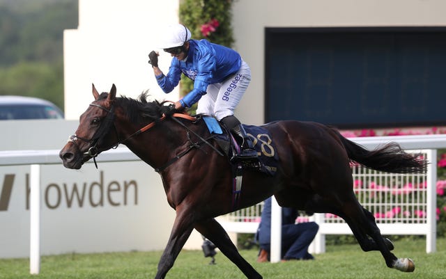 Real World and Marco Ghiani winning in the Royal Hunt Cup at Royal Ascot