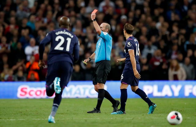 West Ham battle to draw at Aston Villa despite dismissal of Arthur Masuaku