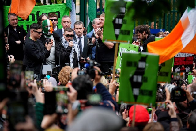 Dozens of people have appeared at previous court hearings to support O hAnnaidh (James Manning/PA)