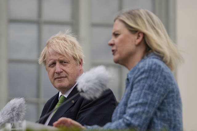 Boris Johnson visit to Sweden and Finland