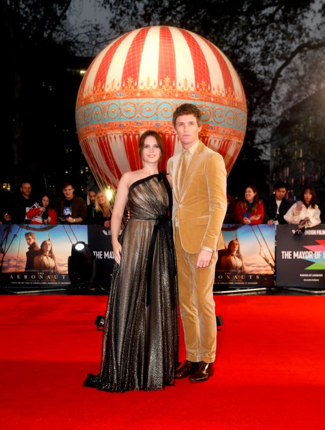 Felicity Jones and Eddie Redmayne