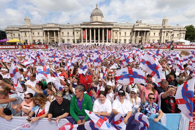 England’s Euro 2022 success – Trafalgar Square