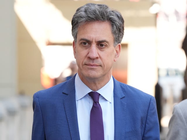 Energy Secretary Ed Miliband 