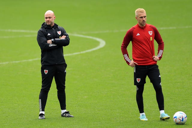 Rob Page and Aaron Ramsey