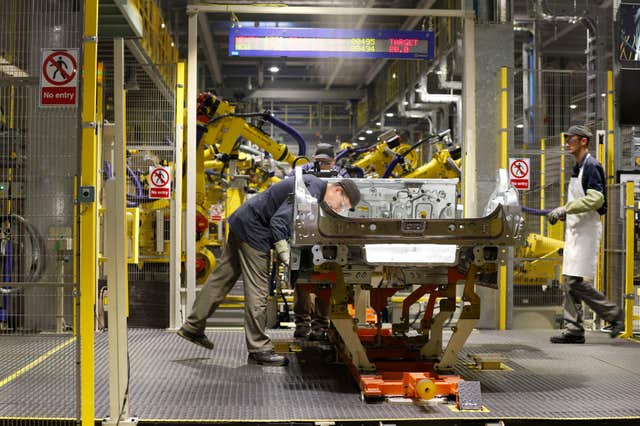 Workers at Nissan’s plant in Sunderland