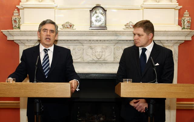 Gordon Brown meets Slovakia’s Prime Minister