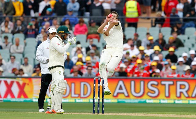 Craig Overton removed Steve Smith for his first Test wicket
