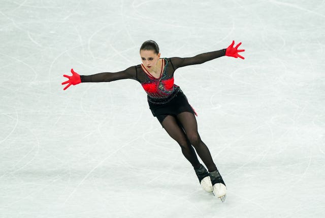 Valieva was cleared to compete in the individual figure-skating event after her positive test came to light but finished fourth 