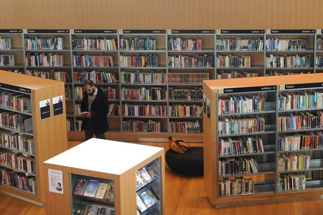 Library shelves