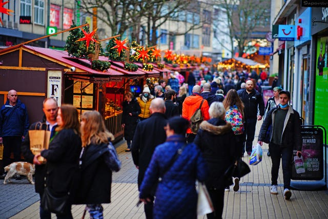 Christmas shoppers